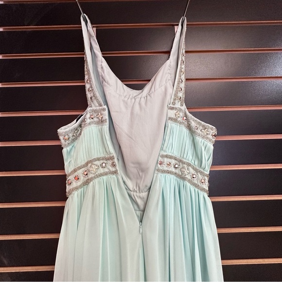 Forever 21 Ball Gown Dress Teal Green Formal Small - Picture 2 of 16